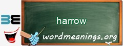 WordMeaning blackboard for harrow